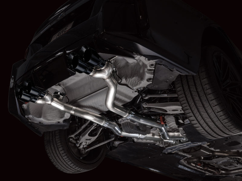 AWE Tuning 23-24 BMW G87 M2 Track Edition Exhaust - Diamond Black Tips-thumbmail-6