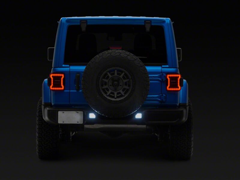 Raxiom 18-26 Jeep Wrangler JL Clear LED Rear Bumper Reflector Lights- White LED-thumbmail-7