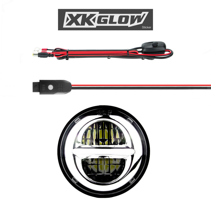 XKGLOW 5-3/4in Headlight Chr-thumbmail-1