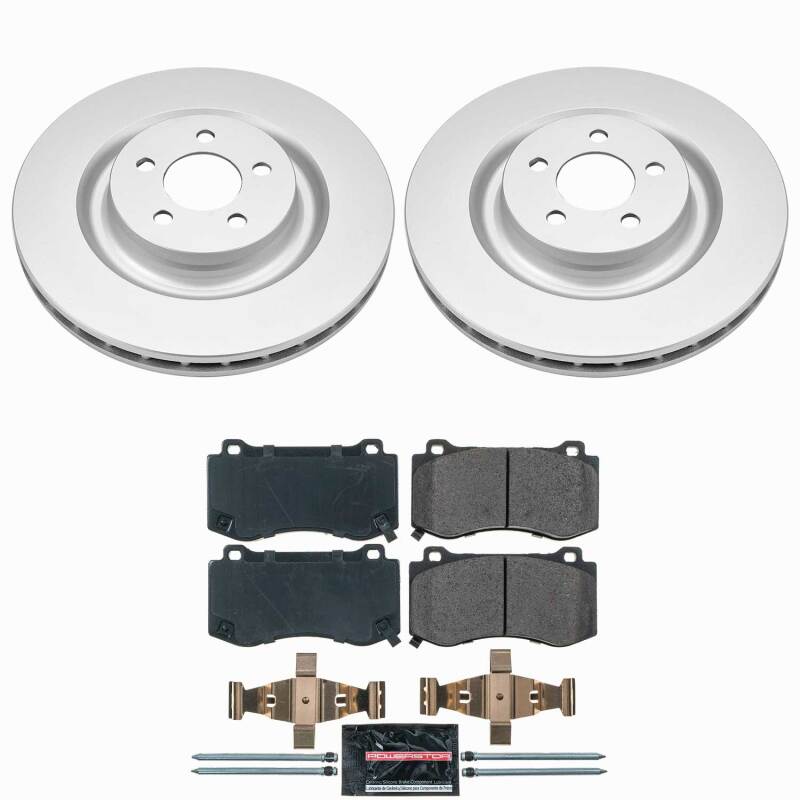 Power Stop 05-10 Chrysler 300 Front Z23 Coated Brake Kit-thumbmail-1