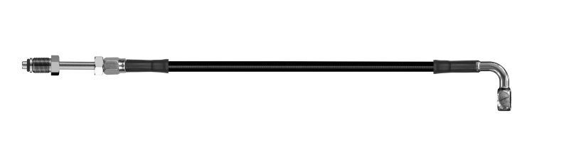 Goodridge 70in Universal Clutch Line w/SS Fittings & Black Hose - 90Deg Banjo w/Straight 7/16 UNF-thumbmail-1