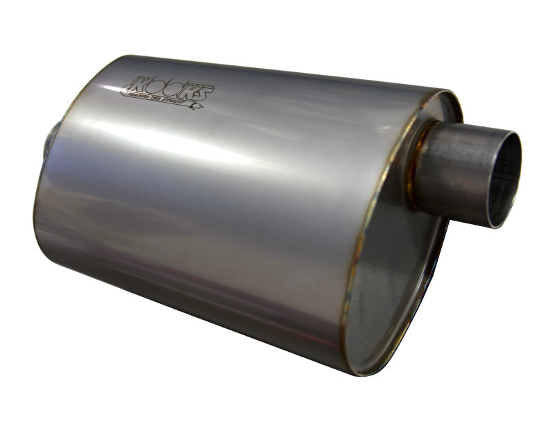 Kooks 2.5in. Oval Center/Offset Muffler 12in. Long Body Stainless Steel-thumbmail-3