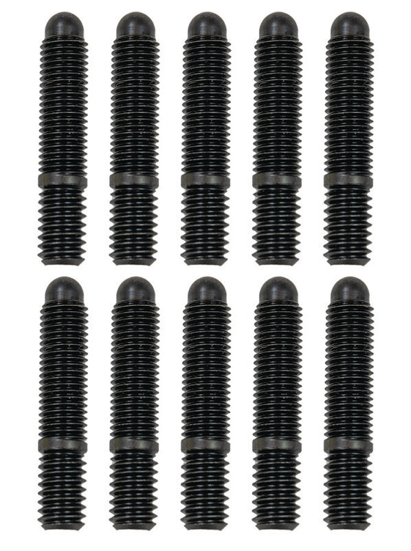 Moroso Bullet Nose Black OX Studs - 5/16-18 X 5/16-24 X 1 5/8 (10 Pack)