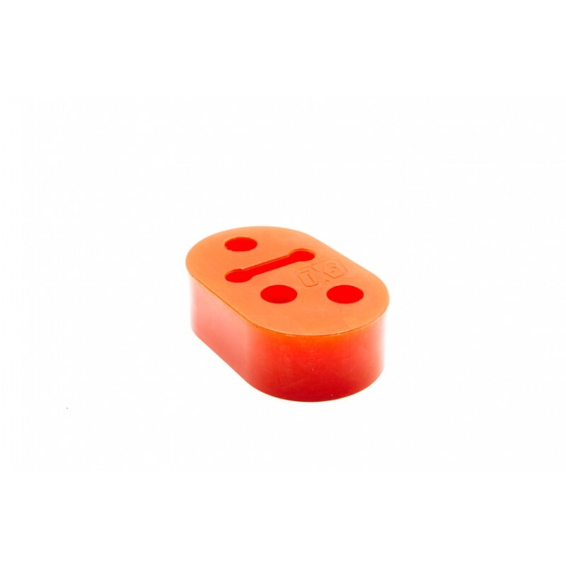 Turbo XS Universal 12mm Two Position Polyurethane Exhaust Hanger - Red-thumbmail-1