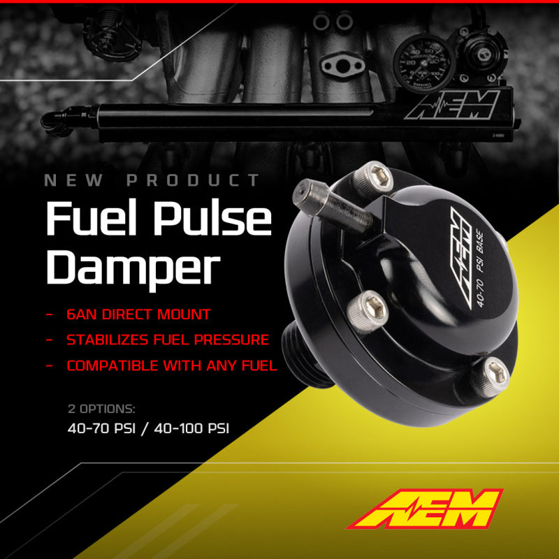 AEM AN6 ORB 40-70psi Fuel Pulse Damper-thumbmail-2