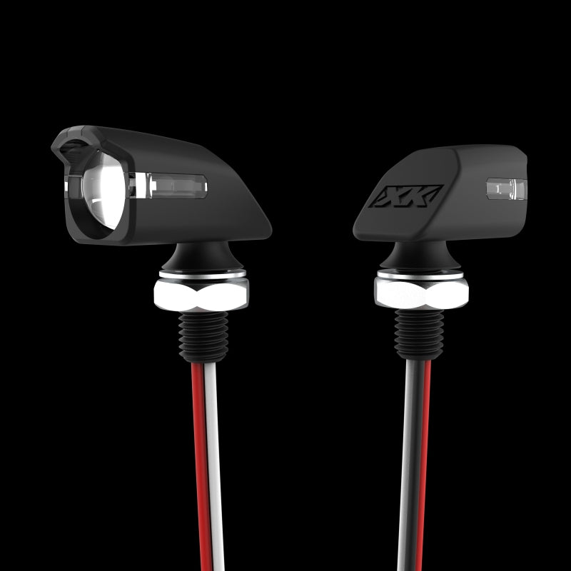 XK Glow Mini Turn Signal Front/Rear Black x4-thumbmail-1