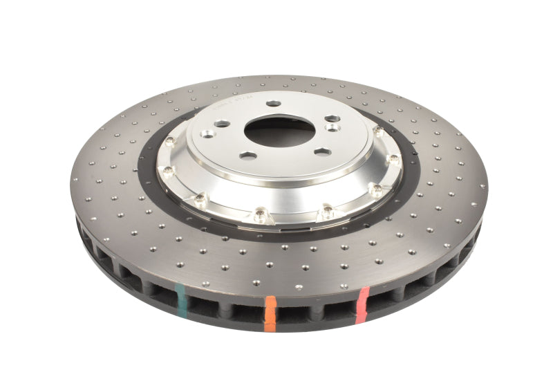 DBA 16-21 Mercedes-Benz C63 S AMG 5000 Series Drilled & Dimpled Front Brake Rotor w/Anodized Hat-thumbmail-1