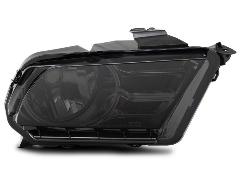 Raxiom 10-12 Ford Mustang Axial Series OEM Style Rep Headlights- Chrome Housing- Smoked Lens-thumbmail-5
