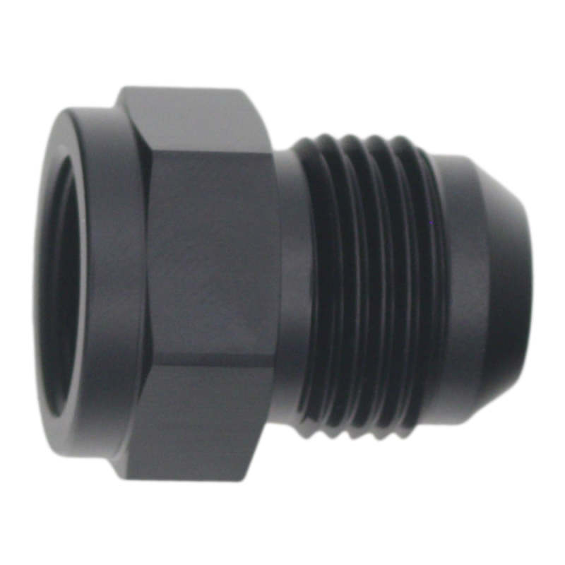 DeatschWerks 8AN Female Flare to 10AN Male Flare Expander - Anodized Matte Black-thumbmail-1