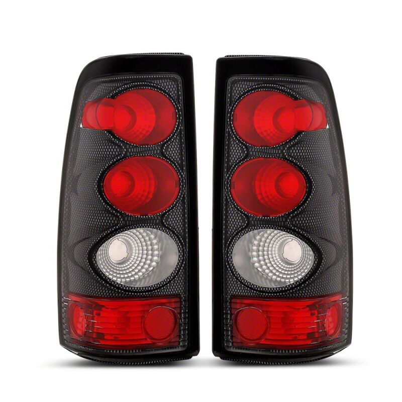 Raxiom 03-06 Chevrolet Silverado 1500 Fleetside Axial Series TailLights-CarbonFiber-Rd/Clear Lens-thumbmail-1