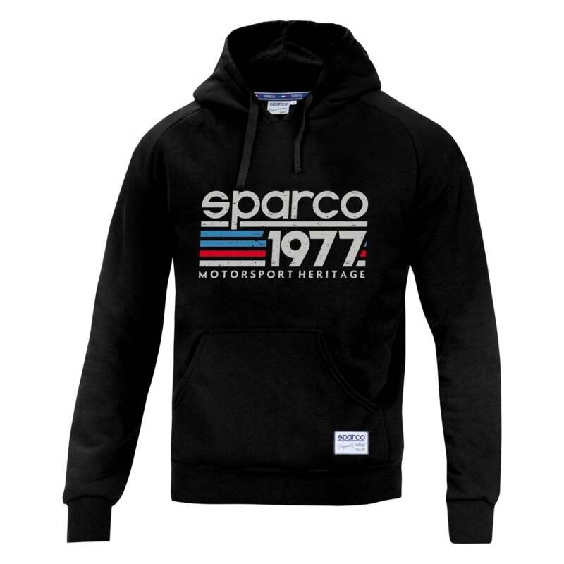 Sparco Hoodie 1977 SMALL Black-thumbmail-1
