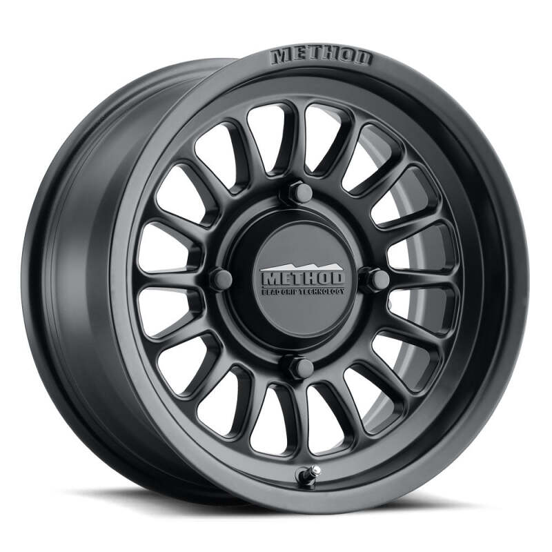 Method MR411 Bead Grip 15x7 / 5+2/38mm Offset / 5x4.5 / 72 CB Matte Black Wheel-thumbmail-1