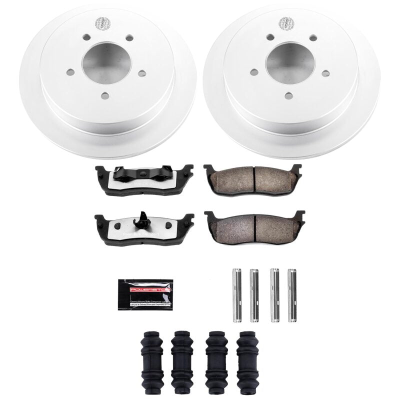 Power Stop 97-00 Ford Expedition Rear Z36 Coated Truck & Tow Brake Kit-thumbmail-1