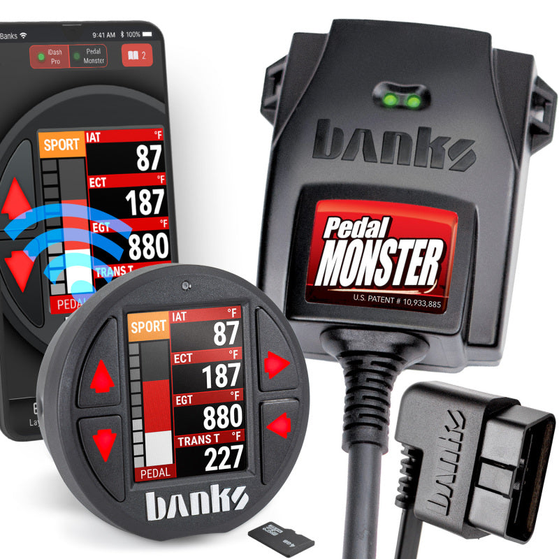 Banks Power Pedal Monster Kit Sumitomo TS 025 Sealed Series (Black) 6-Way With iDash Data Pro-thumbmail-1