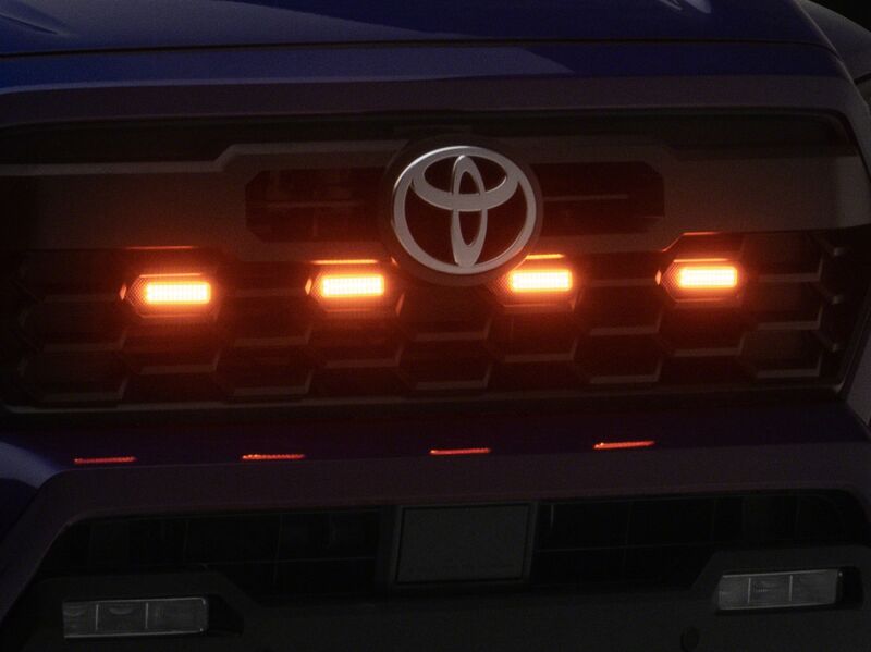 Raxiom 24-26 Toyota Tacoma Pre Runner/ TRD Off-Road/ TRD Sport Amber LED Grille Light- Amber Lens-thumbmail-4