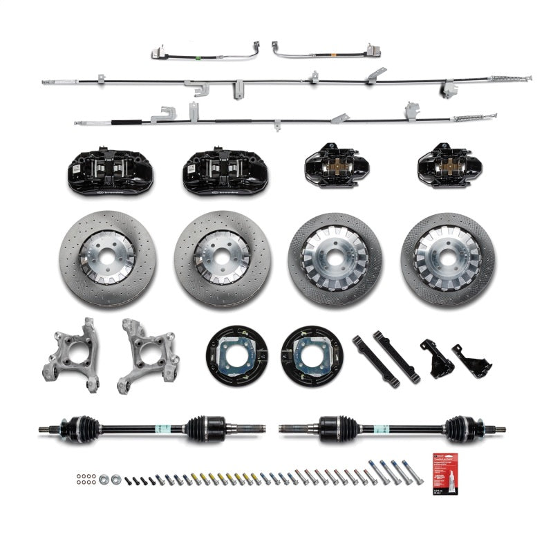 Ford Racing 15-21 Mustang GT/ 2.3L EcoBoost GT350R Brake Upgrade Kit - Black-thumbmail-1
