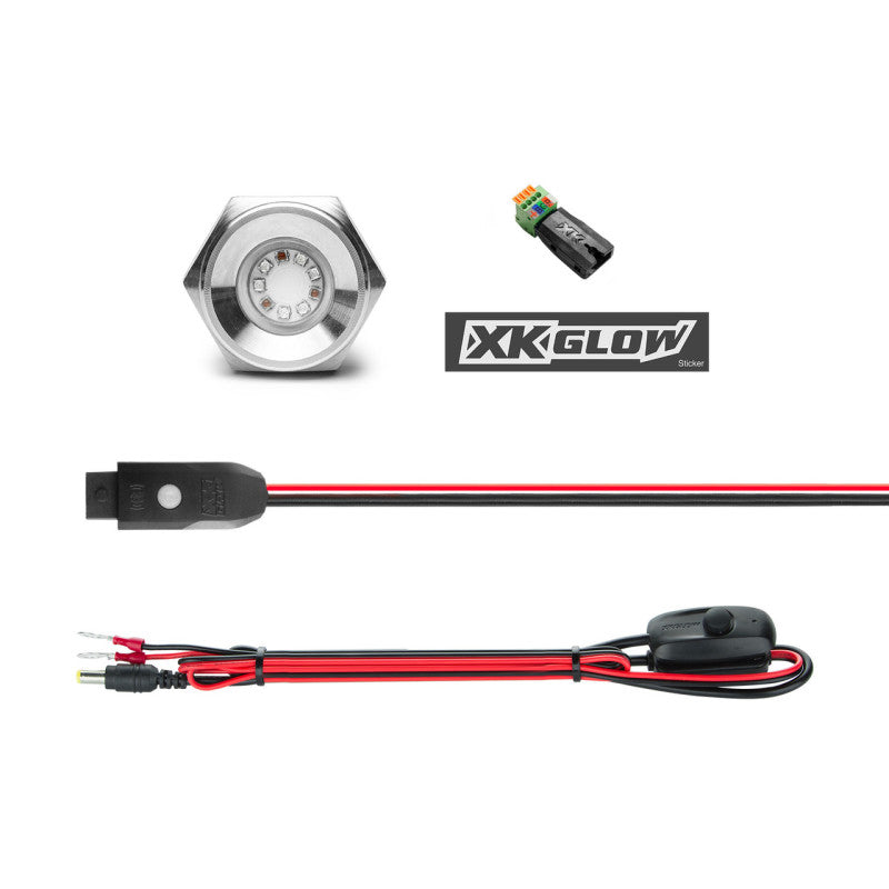 XKGLOW 1-Piece Rgb LED Drain Plug Lit Kit-thumbmail-1