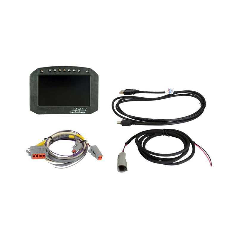 AEM CD-5LG Carbon Logging Flush Digital Dash Display w/ Internal 20Hz GPS & Antenna-thumbmail-7