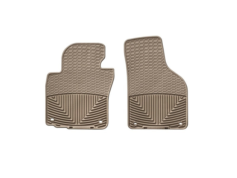 WeatherTech 05+ Volkswagen GLI Sedan Front Rubber Mats - Tan-thumbmail-2