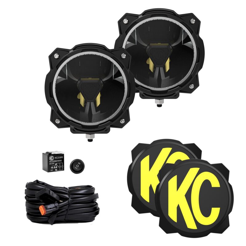 KC HiLiTES Gravity Titan LED 6in. - Pair Pack (SAE Driving Beam)-thumbmail-1