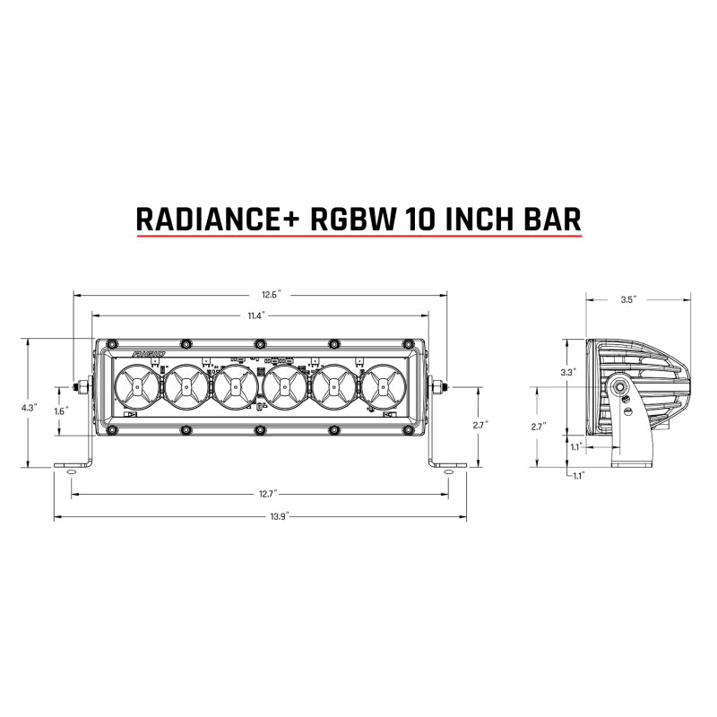 Rigid Industries Radiance+ 10in. RGBW Light Bar-thumbmail-8