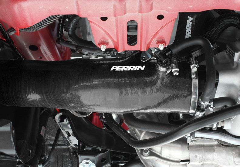 Perrin 2015+ Subaru WRX Black 3in Turbo Inlet Hose w/ Nozzle-thumbmail-6