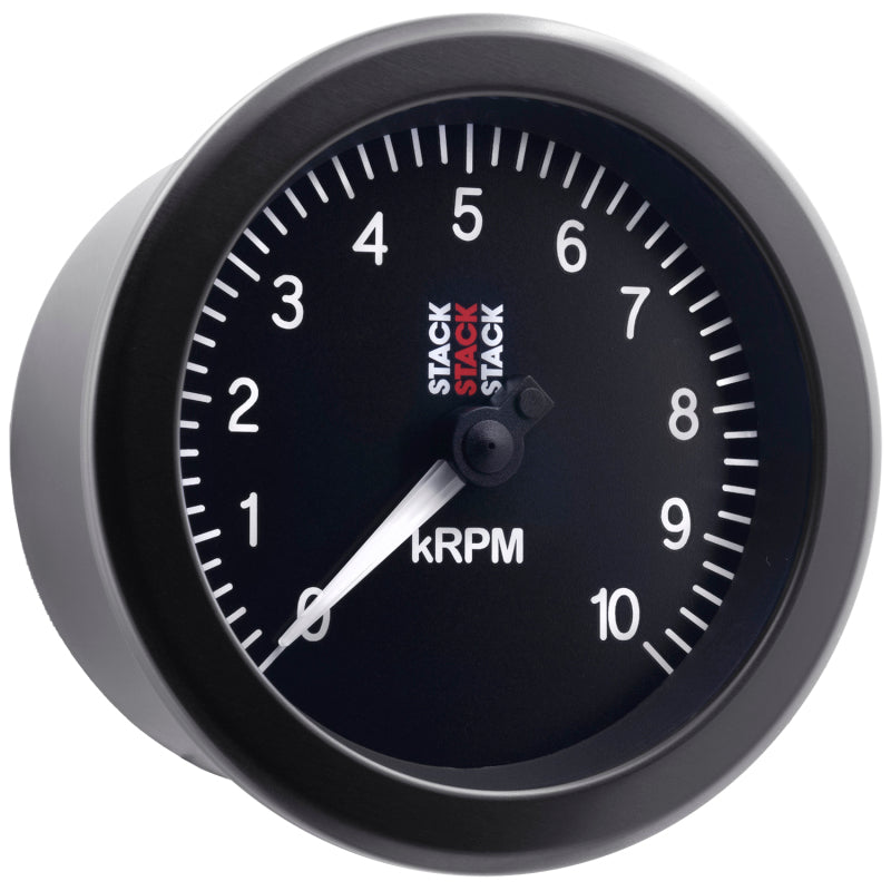 Autometer Stack Sport 88mm 0-10K RPM Tachometer - Black-thumbmail-6