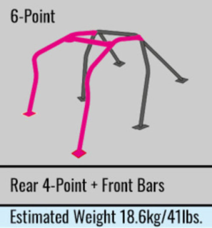 Cusco Subaru GC8 Chromoly Rollcage 6 Point 4-Passenger-thumbmail-1