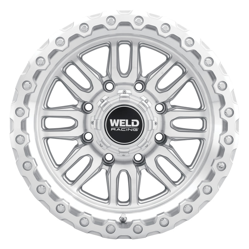 Weld Off-Road Swift 17x9in - 8x170 BP - ET-12 - 125.1mm CB - Gloss Silver Machined Wheel & Ring-thumbmail-2