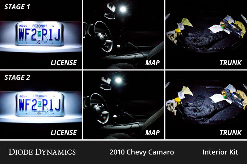 Diode Dynamics 10-15 Chevrolet Camaro Interior LED Kit Cool White Stage 1-thumbmail-3