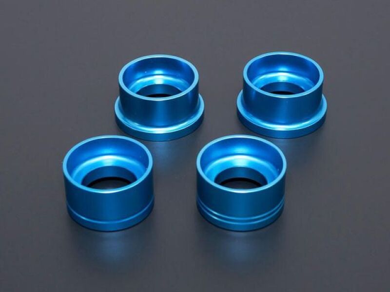 Cusco Rear Cross Member Rigid Mount Collar Set Billet Alum 2021+ Toyota GR Yaris 1.6L AWD - Blue-thumbmail-1
