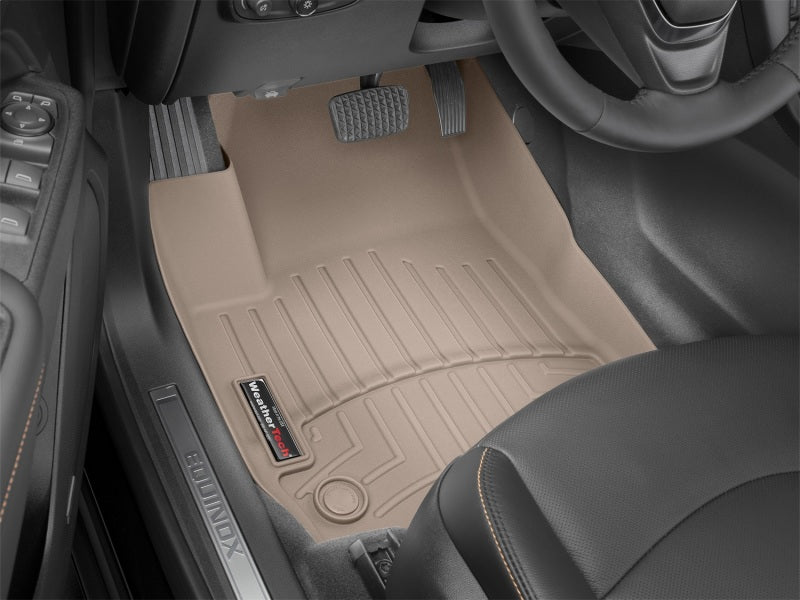 WeatherTech 2018+ Kia Stinger Front FloorLiner - Tan-thumbmail-1