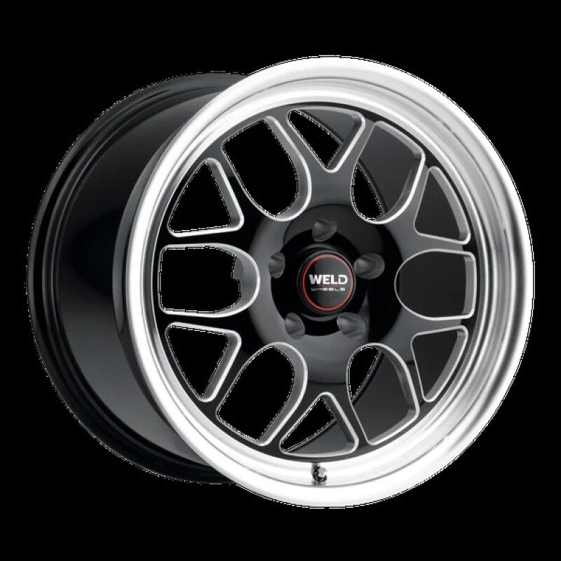 Weld Solana Drag 18x8 / 5x120 BP / ET15 / 5.09in BS / 78.1 Dia - Gloss Black MIL Wheel-thumbmail-1