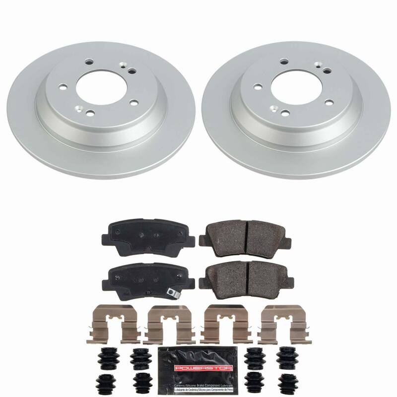 Power Stop 20-22 Kia Soul Rear Z23 Coated Brake Kit-thumbmail-1