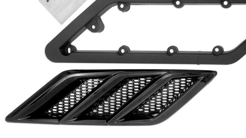 Roush 2015-2023 Roush Mustang Fender Vent Heat Extractors - Gloss Black-thumbmail-6