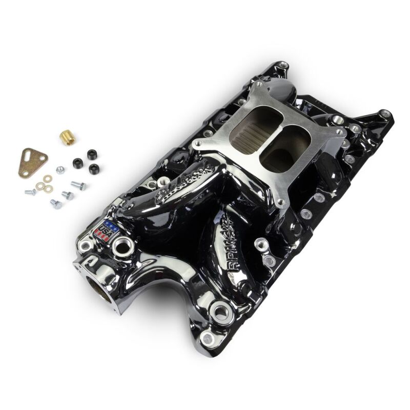 Edelbrock RPM Air-Gap Intake Manifold for Small-Block Ford - Black Plasma Finish-thumbmail-3