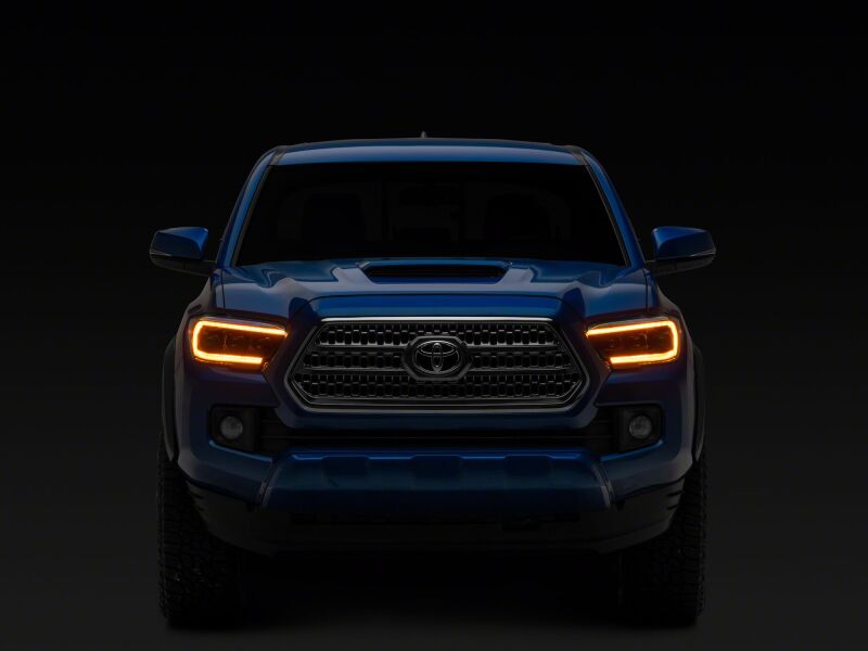 Raxiom 16-23 Toyota Tacoma CXR Series V2 LED Projector Headlights- Black Housing- Clear Lens-thumbmail-6