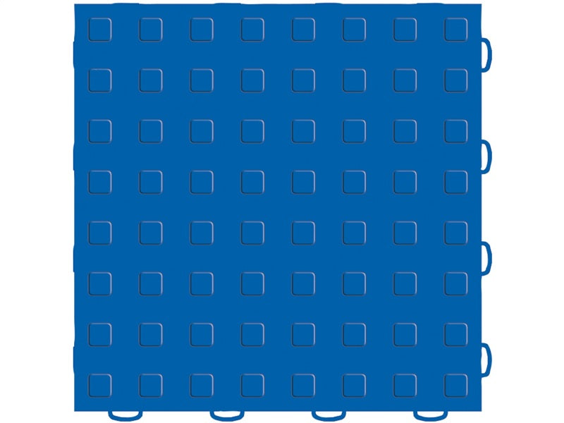 WeatherTech TechFloor 12in x 12in Solid Floor Tile w/ Raised Squares - Blue-thumbmail-2