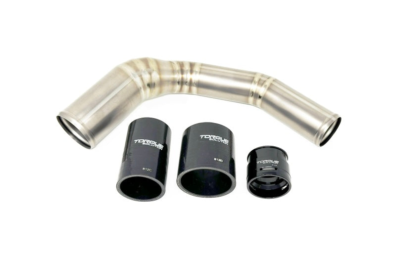 Torque Solution 2022+ Subaru WRX / 19-23 Subaru Ascent Titanium Top Mount Charge Pipe - Brushed-thumbmail-4