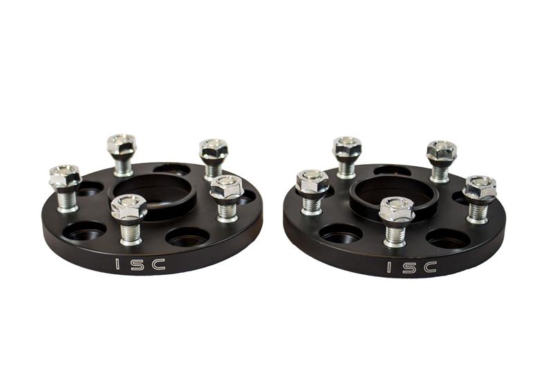 ISC Suspension Nissan 5x114.3 Hub Centric (66 Hub Bore) Wheel Spacers 15mm Black (Pair)-thumbmail-2