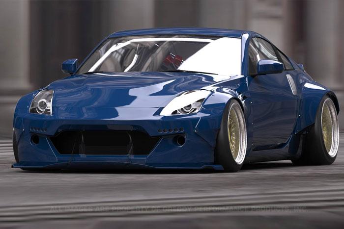 GReddy Nissan Z33 Rocky Bunny Aero Kit - Rear Fenders-thumbmail-3