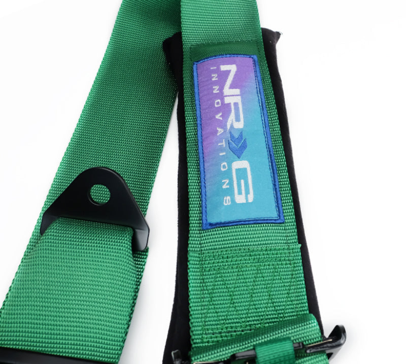 NRG 5PT 3in. Seat Belt Harness / Cam Lock - Green-thumbmail-5
