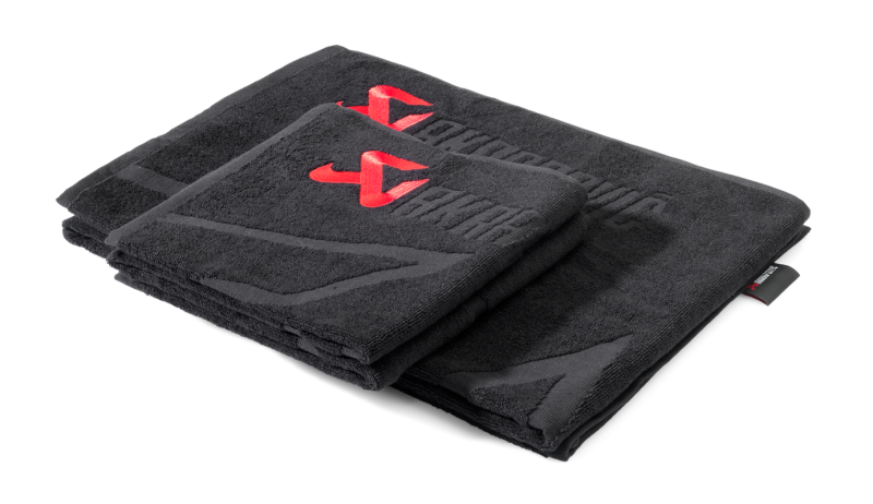 Akrapovic Towel Set - Black w/ Red Logo-thumbmail-2