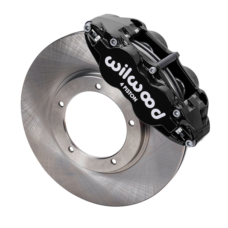 Wilwood kit front FNSL4R PORS 911 1984- 89 3.5" MT 11.10X.95 rotor black W/LINES