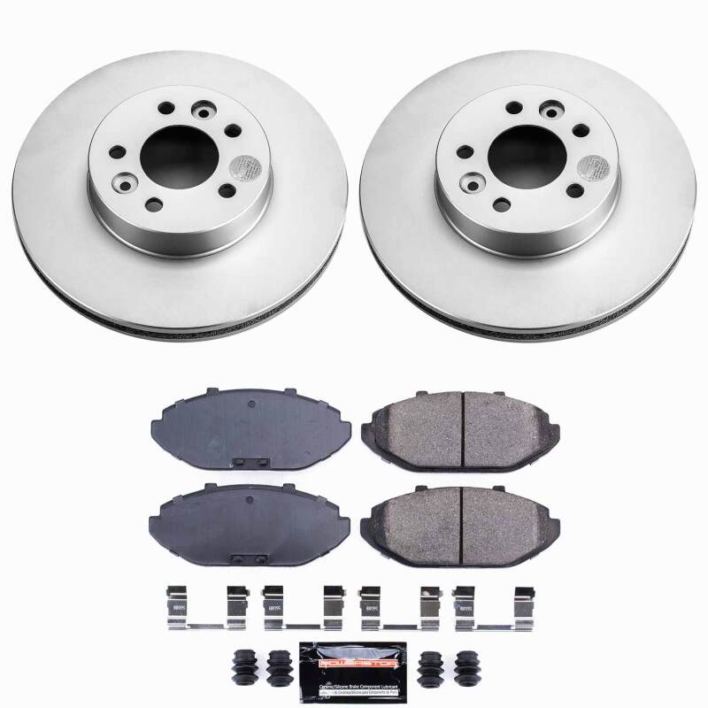 Power Stop 98-02 Ford Crown Victoria Front Z23 Coated Brake Kit-thumbmail-1
