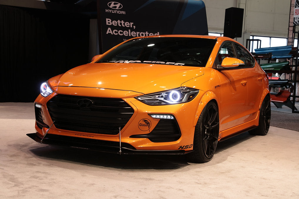 Aerotekk Front Street Splitter for 17-20 Elantra Sport-thumbmail-4