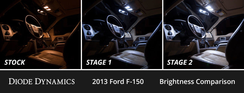 Diode Dynamics 09-14 d F-150 Interior LED Kit Cool White Stage 2-thumbmail-2