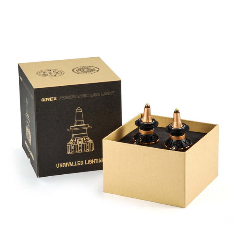 AlphaRex Gold Ammo Panoramic LED Light Bulbs - H11-thumbmail-4
