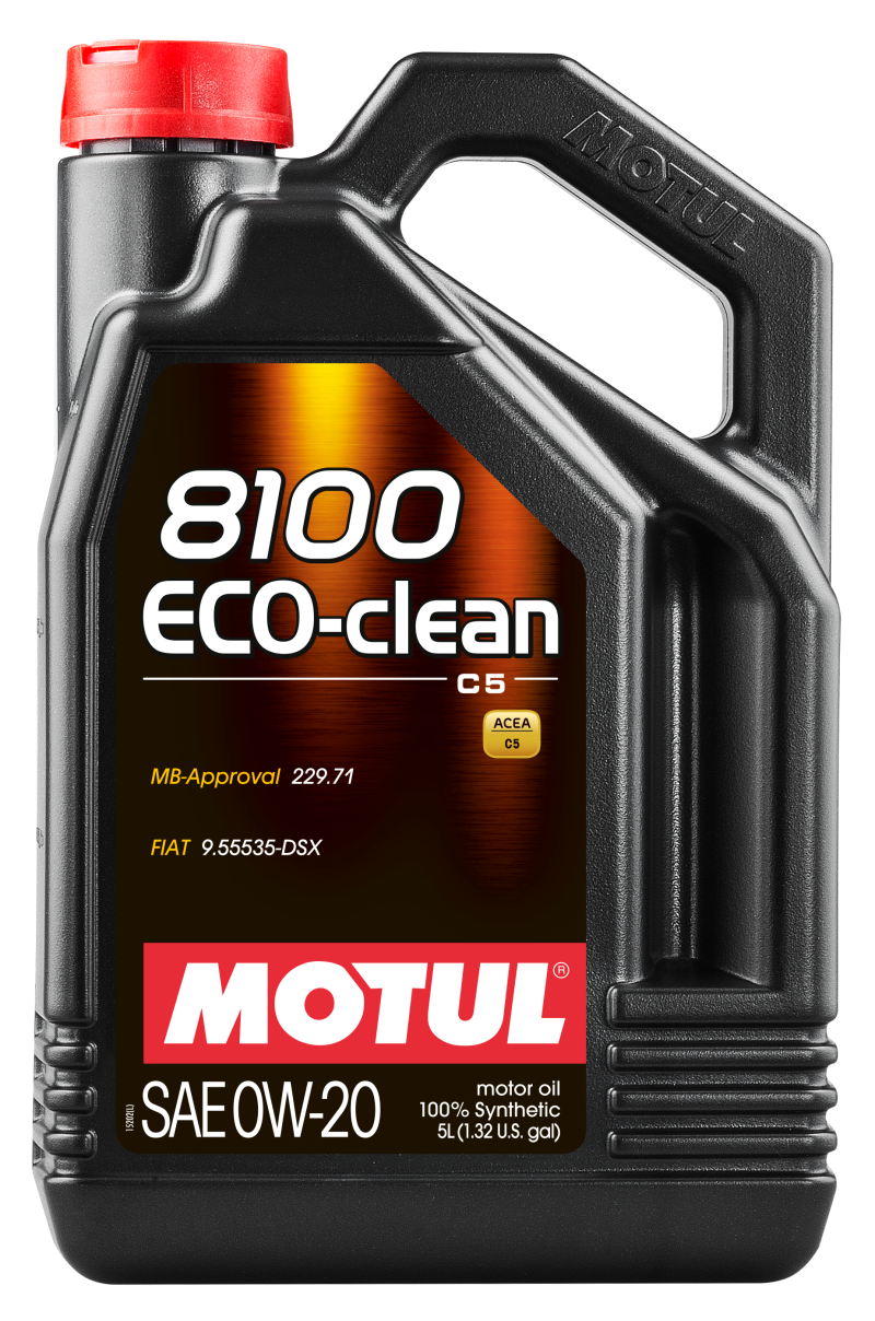 Motul 5L Synthetic Engine Oil 8100 0W20 Eco-Clean-thumbmail-1