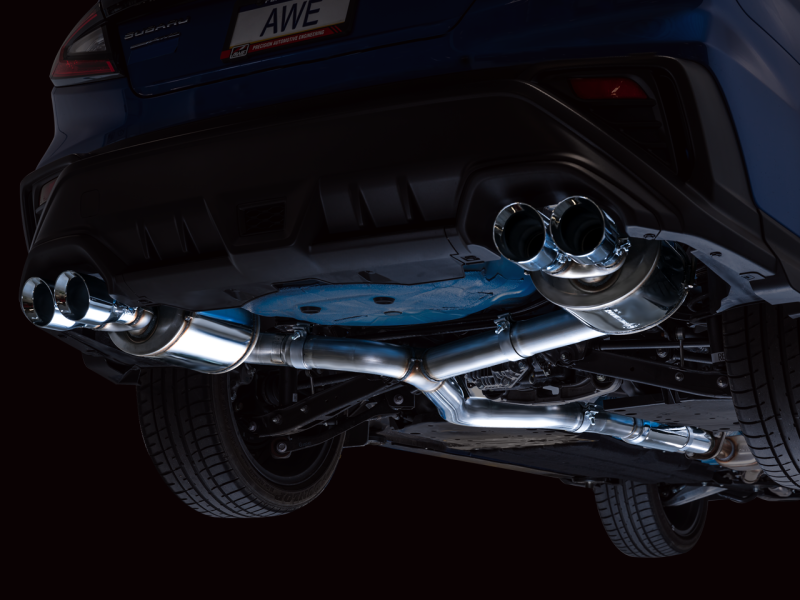 AWE Tuning 2022+ VB Subaru WRX Touring Edition Exhaust - Chrome Silver Tips-thumbmail-6